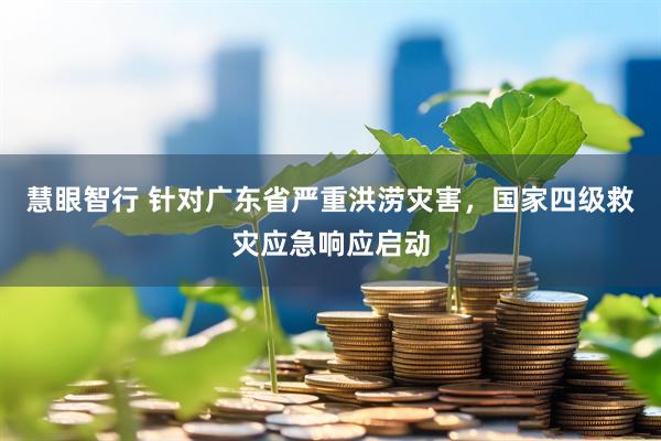 慧眼智行 针对广东省严重洪涝灾害，国家四级救灾应急响应启动