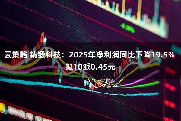云策略 精锻科技：2025年净利润同比下降19.5% 拟10派0.45元